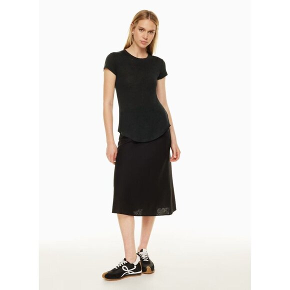 Aritzia GROUP BY BABATON Lifestyle Lilac Linen Blend Jersey T-Shirt Top, Size XS - Picture 10 of 15